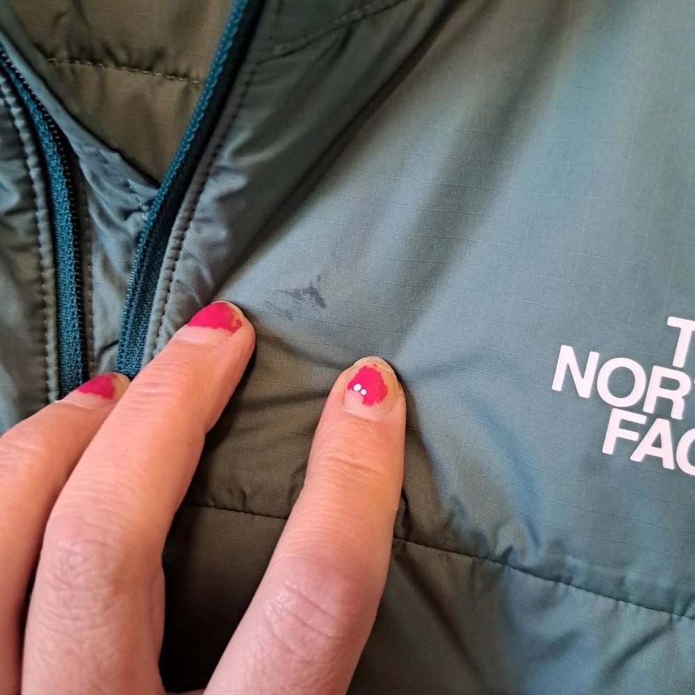 The North Face Mens Hybrid Grid Fleece Insulated Jacket Green L NF0A3Y4X